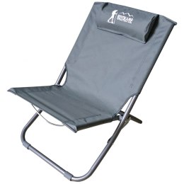 Leżak fotel plażowy składany szary